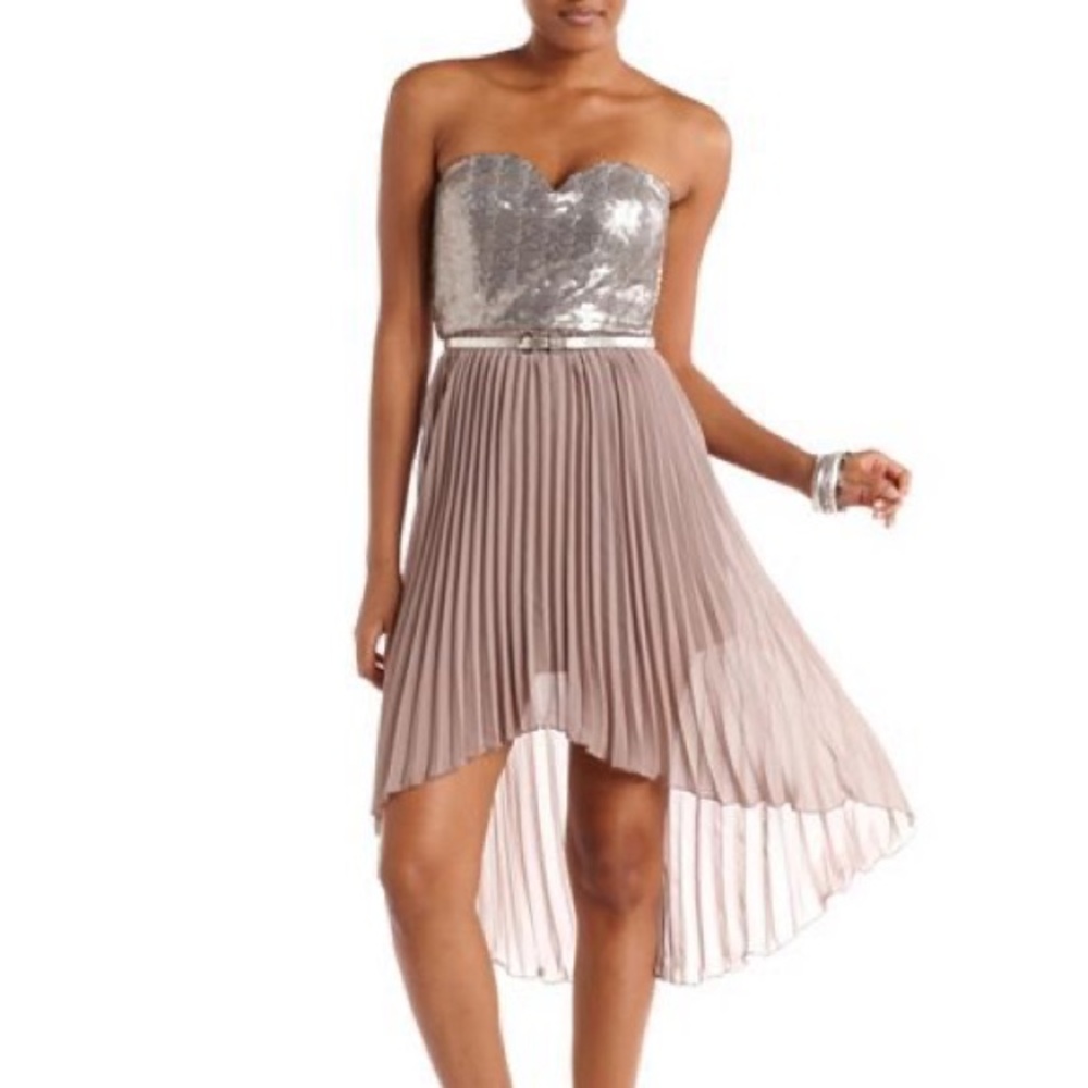 Charlotte Russe Sequin Strapless Formal Dress